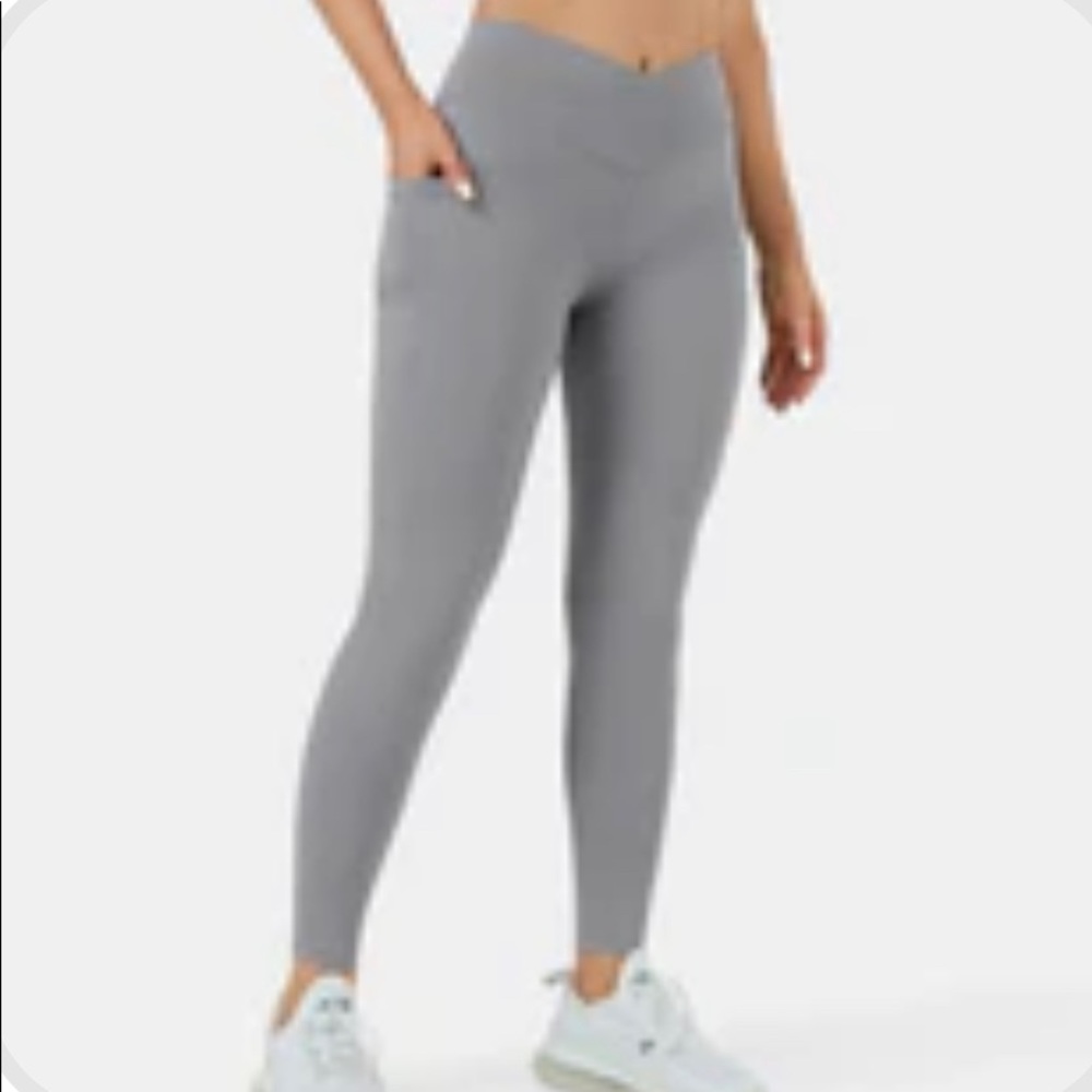 Halara High Waisted Crossover  7/8 Leggings